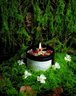 Obsidian Crystal Energy Candle, Good Aura Health Protection, Baltic Amber Chakra... - Image 4