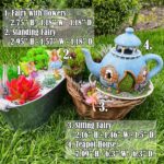 Mood Lab Fairy Garden Figurines - Teapot House Set (4 pcs) - 7.1" H Miniature De... - Image 4