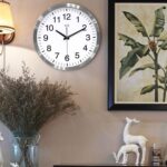 HITO 14" Silent Wall Clock Battery Operated Non Ticking Sweep Movement Glass Cov... - Image 7