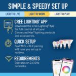 Cree Lighting Connected Max Smart Led Bulb Par38 Outdoor Flood Tunable White + C... - Image 3