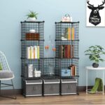 C&AHOME Wire Cube Storage, 12-Cube Storage Organizer Metal, C Grids Storage Bins... - Image 4