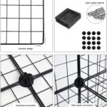 C&AHOME Wire Cube Storage, 12-Cube Storage Organizer Metal, C Grids Storage Bins... - Image 5