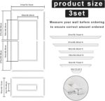 3 Set Peel and Stick Wall Molding Kit, Inner and Outer Layers Style Premade Acce... - Image 3