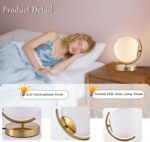 Gold Modern Globe Table Lamp with 7.1'' Glass Goble Shade Mid Century Table Lamp... - Image 6