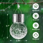 Solar Outdoor Lights Decorative 12 Pack, Hanging Solar Garden Lights Waterproof,... - Image 6