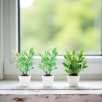 2Pcs Green Miniature Plants Dollhouse Decoration Accessories, Mini Potted Plant ... - Image 7
