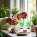 2Pcs Green Miniature Plants Dollhouse Decoration Accessories, Mini Potted Plant ... - Image 9