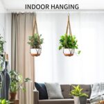 Macrame Plant Hanger - Fits 6 to 15 inches Pots for Indoor Outdoor, 43 Inch, Set... - Image 6