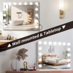 Vanity Mirror with Lights Lighted Makeup Mirror with 15 Dimmable LED Bulbs,3 Col... - Image 5