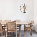 Unique Metal Wall Clock 14 Inch Mid-Century Modern Clock with Silent Mechanism D... - Image 6