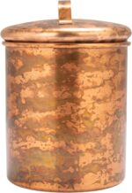 Creative Co-Op 4-Piece Oxidized Stainless Steel Canister Set, Copper-Finished - Image 7
