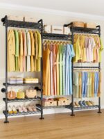 ULIFHOME M6 Clothes Rack for Wall Mounted, Heavy Duty Closet Wardrobe System wit... - Image 3