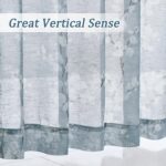 FMFUNCTEX Linen Sheer Curtains for Bedroom, Blue White Blossom Print Curtains 84... - Image 6