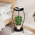 Plant Stand Indoor, 2 Tier Round Tall Plant Stand, Flower Pot Stand, Plant Shelf... - Image 9