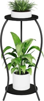 Plant Stand Indoor, 2 Tier Round Tall Plant Stand, Flower Pot Stand, Plant Shelf... - Image 10