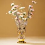 Hand Painted Gold Vase 11 inch Tall for Centerpieces,Kitchen,Office, Living Room... - Image 4