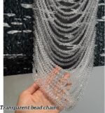 Luxury Hanging Wall Decor, Vertical Wall Art with Transparent Bead Chain, Exquis... - Image 4