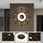 Large Luxury Wall Clcok for Living Room Decor 24 Inch Big Gold Starburst Decorat... - Image 5