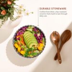 Serving Bowls, Durable Ceramic, Large, Microwave and Dishwasher Safe, Scalloped ... - Image 6