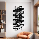 Cadeali Abstract Geometric Metal Wall Art, Modern Circles Metal Decor, Minimalis... - Image 3