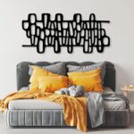 Cadeali Abstract Geometric Metal Wall Art, Modern Circles Metal Decor, Minimalis... - Image 4