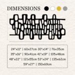 Cadeali Abstract Geometric Metal Wall Art, Modern Circles Metal Decor, Minimalis... - Image 5
