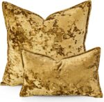 Premium Series, Crushed Velvet Throw Pillow Covers, Luxury Thick Cushion Cases f... - Image 3