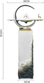Standing Waterfall Living Room Light Luxury Floor Decoration Waterscape Hotel En... - Image 3
