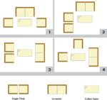 Tangkula 4 Pieces Patio Wicker Conversation Furniture Set, Patiojoy Sofa & Table... - Image 6