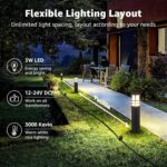 SUNVIE All-in-One LED Landscape Lighting Kit, 8-Pack Low Voltage Pathway Lights ... - Image 5