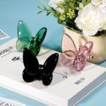 Lioaeust Crystal Butterfly Figurines,Flying Butterfly Figurine Decor Crystal Cut... - Image 5