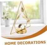 PRETYZOOM Leaf Figurine with Crystal Ball Luxury Art Leaf Sculpture for Home Dec... - Image 9