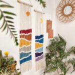 Boho Macrame Wall Hanging Decor Set, 2PCS Southwest Bohemian Handmade Woven Sun&... - Image 3