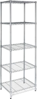 Honey-Can-Do 5-Tier Heavy Duty Adjustable Shelving Unit, 250-lb Per Shelf NSF Ce... - Image 5