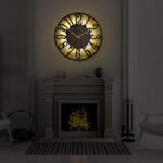 LEIKE Large Wall Clock 30'' Lighted Rustic Wood Clock with Remote Timer, Silent ... - Image 6