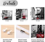 Black and White Wall Decor New York City Wall Art for Bedroom Paris Eiffel Tower... - Image 9