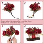 BLEUM CADE Centerpiece Table Decorations - Mason Jar Lights Centerpiece for Kitc... - Image 5