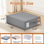 StorageTastic 4 Pack Bed Sheet Closet Organizers and Storage,Sturdy Foldable Sto... - Image 3
