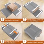StorageTastic 4 Pack Bed Sheet Closet Organizers and Storage,Sturdy Foldable Sto... - Image 5