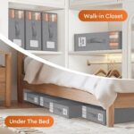 StorageTastic 4 Pack Bed Sheet Closet Organizers and Storage,Sturdy Foldable Sto... - Image 6