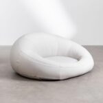 California Sun Cucciolo Round Luxury Inflatable Fabric Sun Lounger Pool Float Ch... - Image 3