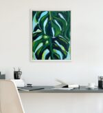 Kate and Laurel Sylvie Blank Framed Canvas Wall Art, 16x20 White Beaded, Modern ... - Image 4