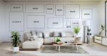 Kate and Laurel Sylvie Blank Framed Canvas Wall Art, 16x20 White Beaded, Modern ... - Image 5