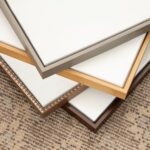 Kate and Laurel Sylvie Blank Framed Canvas Wall Art, 16x20 White Beaded, Modern ... - Image 8