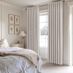 EMEMA Ivory White Linen Blackout Curtains 84 inch Length 2 Panels for Bedroom Li... - Image 3