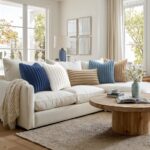 MIULEE Faux Fur Decorative Throw Pillow Covers 20x20 Inch Set of 2, Coastal Mode... - Image 4
