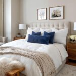 MIULEE Faux Fur Decorative Throw Pillow Covers 20x20 Inch Set of 2, Coastal Mode... - Image 5