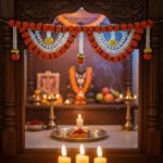Store Indya Artificial Marigold & Pearl Toran – Traditional Decorative Flower Do... - Image 5