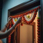 Store Indya Artificial Marigold & Pearl Toran – Traditional Decorative Flower Do... - Image 7