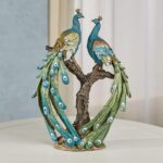 Touch of Class Ardent Peacock Realistic Table Sculpture | Elegant Decor for Bedr... - Image 5